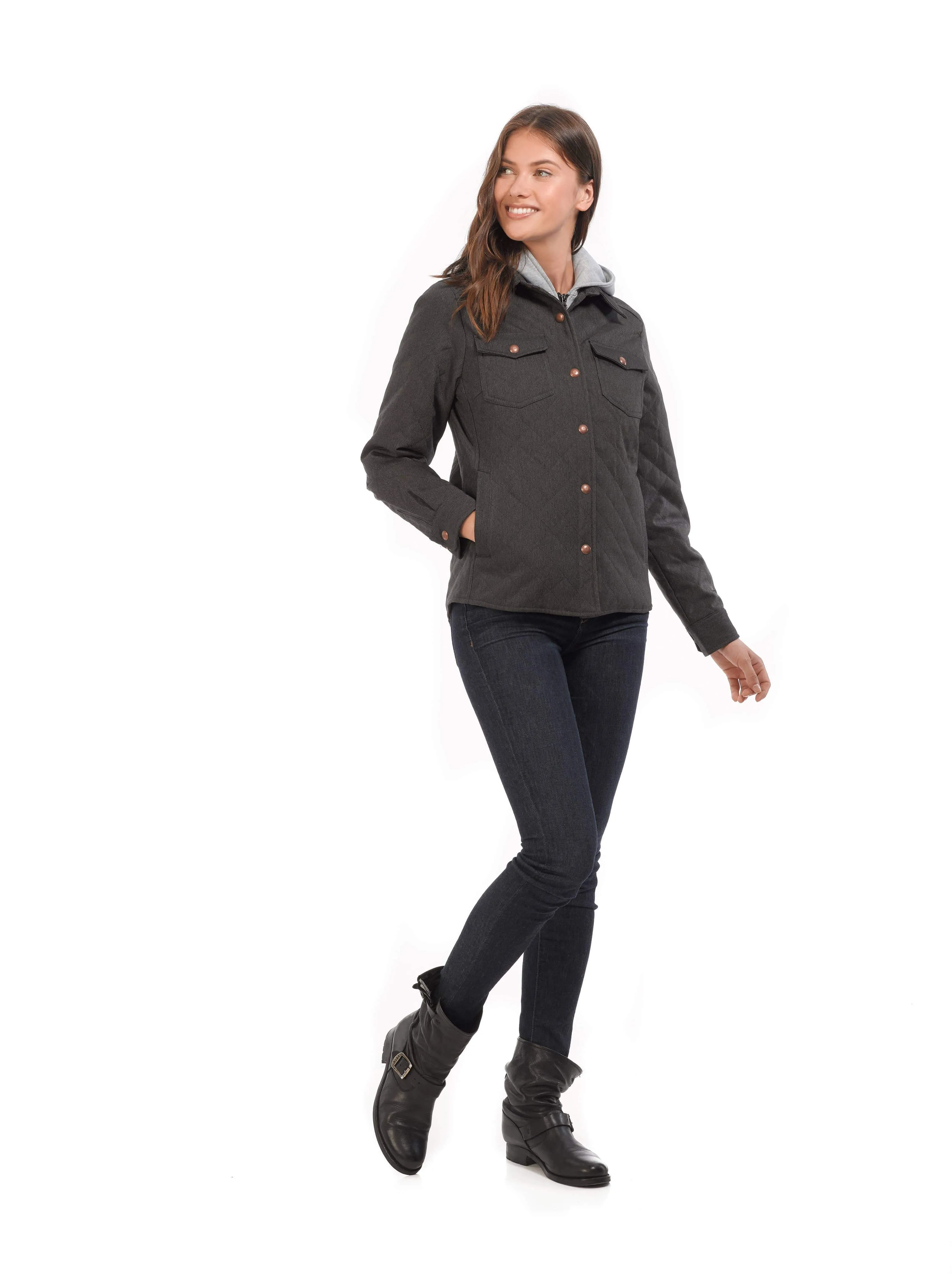 Women's Carraway Quilted Denim Jacket