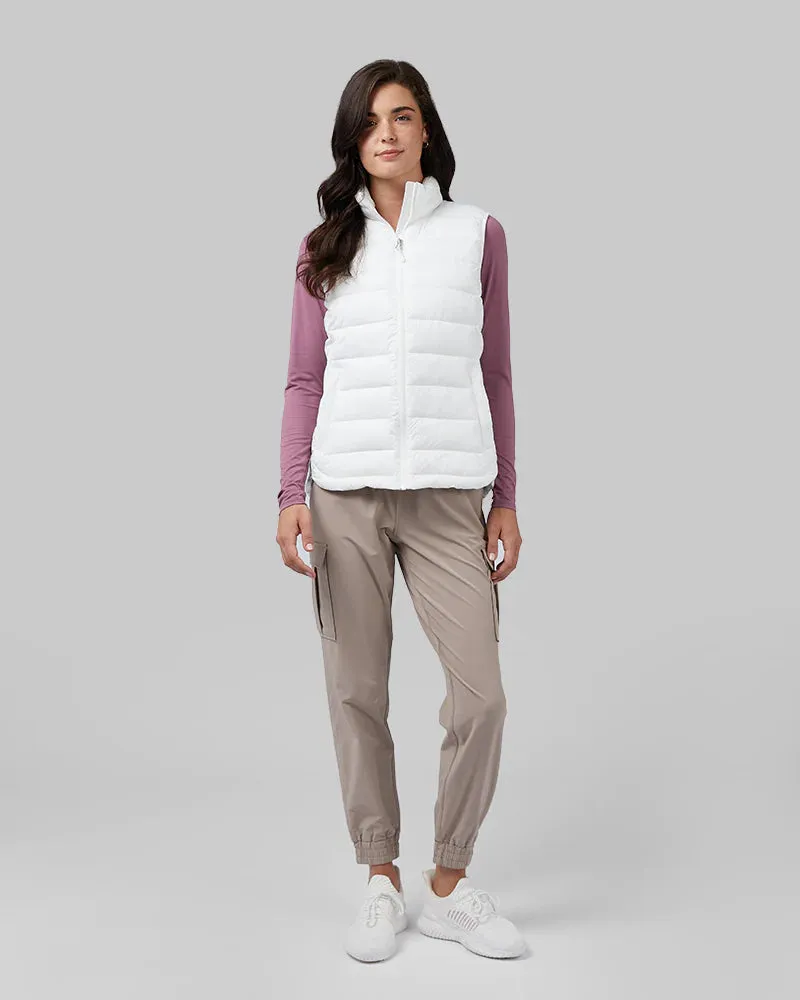 Women's Lightweight Packable Vest - White