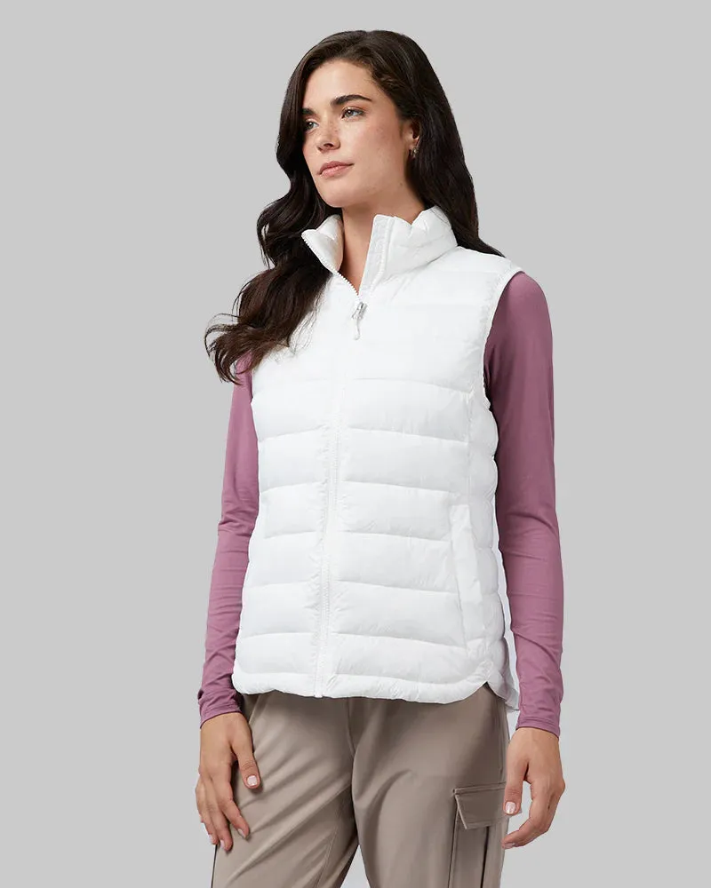 Women's Lightweight Packable Vest - White